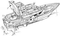 Рисунок катера художника и инженера Роберта Даса