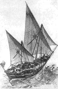 Рисунок корабля Синбада-морехода
