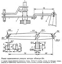 Рычаг переключения реверса мотора «Нептун-23»