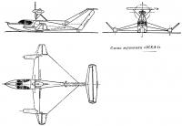 Схема экранолета «ЭСКА-1»