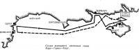 Схема маршрута океанской гонки Каус—Торки—Каус