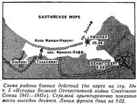 Схема района боевых действий