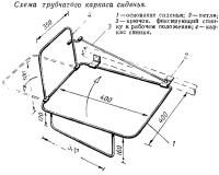 Схема трубчатого каркаса сиденья