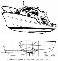 Теоретический чертеж и общий вид мореходной плавдачи