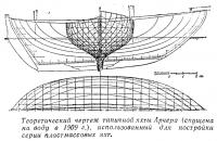 Теоретический чертеж типичной яхты Арчера