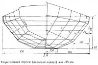 Теоретический чертеж яла «Галс»