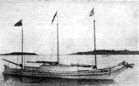 «Тиликум» на рейде перед выходом в плавание. Фото 1901 года