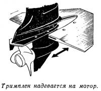 Тримплен надевается на мотор