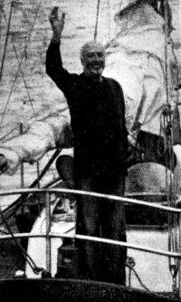 Вилли де Роос на своей яхте