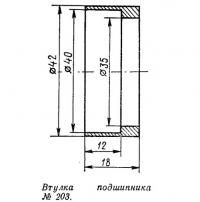 Втулка подшипника № 203