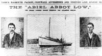 Вырезка из фалмутской газеты, давшей описание плавания Ньюменов