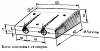 Блок клиновых стопоров