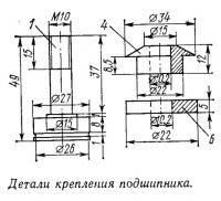 Детали крепления подшипника