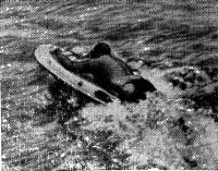 Энрико Марабини на своей лодке