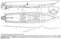 Эскиз обводов корпуса катера «Пэйсеттер»