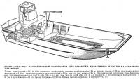 Катер «Лохи-101Б» с устройством для перевозки контейнеров и грузов