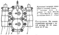 Крепление катушек зажигания к головке блока