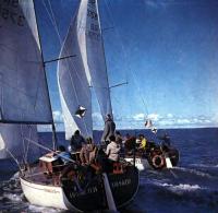 Момент гонок крейсерских яхт в Пярну