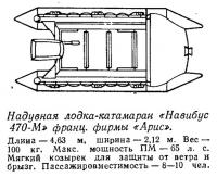 Надувная лодка-катамаран «Навибус 470-М» французской фирмы «Арис»