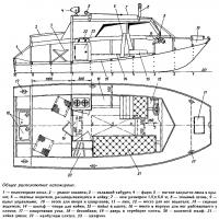 Общее расположение катамарана