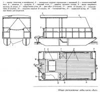 Общее расположение лодки-плота «Кит»