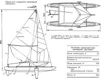 Общий вид и парусность катамарана «Аргонавт»