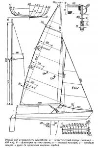 Общий вид и парусность швертбота