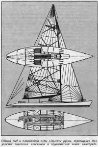 Общий вид и планировка яхты «Золотое руно»