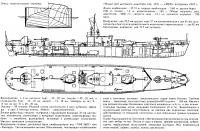 Общий вид шхерного монитора (пр 161) — «МБК» постройки 1943 г.