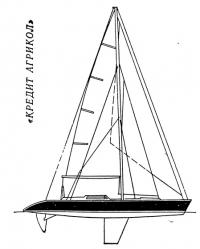 План парусности яхты «Кредит Агрикол»