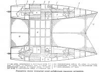 Планировка жилых помещений новой модификации парусного катамарана
