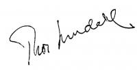 Подпись Тура Хейердала