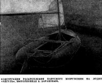 Раскрепление парусного вооружения на лодке «Айгуль» Б. Баранова