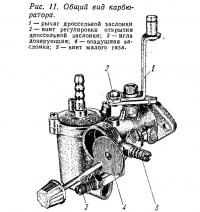 Рис. 11. Общий вид карбюратора
