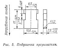 Рис. 5. Подушечка прерывателя