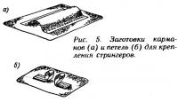 Рис. 5. Заготовки карманов и петель для крепления стрингеров