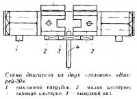 Схема двигателей из двух «головок» «Вихрей-30»
