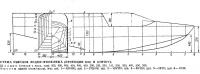 Схема обводов лодки-фюзеляжа