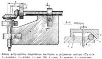 Схема регулировки зацепления шестерен в редукторе мотора «Салют»