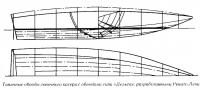 Типичные обводы гоночного катера с обводами типа «Дельта»