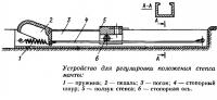 Устройство для регулировки положения степса мачты