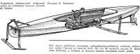 Устройство одноместной педальной лодки на подводных крыльях Дэвида М. Оуэрса