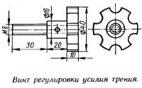 Винт регулировки усилия трения