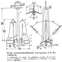 Якорь легкоосвобождаемый конструкции 3. Н. Никифорова