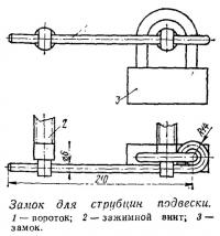 Замок для струбцин подвески