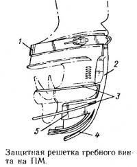 Защитная решетка гребного винта на ПМ