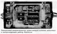 Электронный микрокомпьютер, управляющий системой зажигания и двигателя