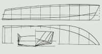 Эскиз теоретического чертежа катера 