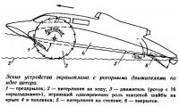 Эскиз устройства экраноплана с роторными движителями