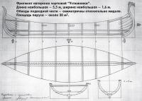 Фрагмент авторских чертежей «Устюжанки»